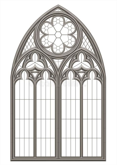 Medieval Gothic stained glass window royalty free illustration Window Wall Mural, Medieval Stained Glass, L'art Du Vitrail, Church Window, Gothic Windows, Window Drawing, Stained Glass Church, Medieval Gothic, Stained Glass Angel