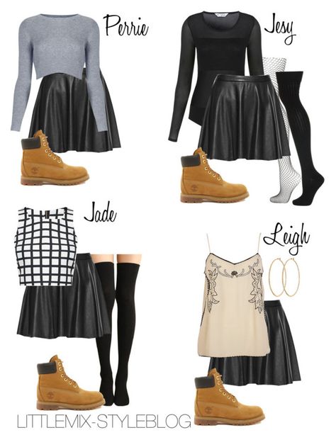 "*REQUESTED* LM Inspired with a Black Skater Skirt and Timberlands" by littlemix-styleblog ❤ liked on Polyvore featuring Topshop, Miss Selfridge, Alice + Olivia, Timberland, Fashion Union, River Island and Henri Bendel Knee High Timberland Boots Outfit, Dress With Timberland Boots, Leather Skater Skirt Outfit, Boots For Women Outfits, Timberland Boots Women Outfit, Tims Outfits, Timberland Outfits Women, Timbs Outfits, Outfit Botas