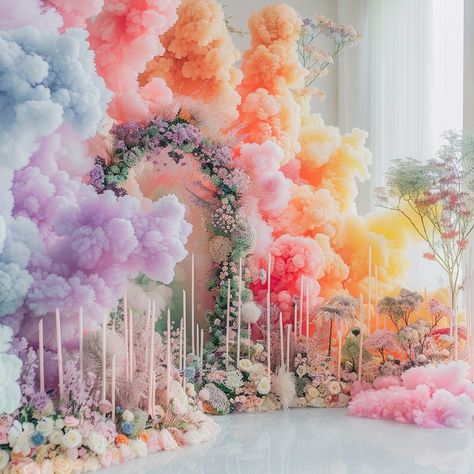 Wrapped in pastel dreams and rainbow wishes, he paints their forever in whimsical colors of #pride and magic! Happy #Pride Month! Which one is your fav? . . . #aicreations #artoftheday #balloondecor #pasteldreams #midjourney #ai #artificalintelligence Pastel Rainbow Wedding Decorations, Pastel Rainbow Wedding, Rainbow Wedding Decorations, Rainbow Wedding, Pastel Rainbow, Wedding Arch, Backyard Wedding, Balloon Decorations, Art Day