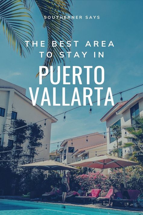 The first time I went to Puerto Vallarta I had no idea where to stay. The city has so many choices. So how do you choose? Discover the 5 hotel zones and what the advantages and disadvantages are for each of them in my guide to the best area to stay in Puerto Vallarta. #SouthernerSays #VisitMexico #PuertoVallarta #Jalisco #WhereToStayInPuertoVallarta Puerto Vallarta Mexico Vacation, Puerto Vallarta Hotels, Puerto Vallarta Mexico, Advantages And Disadvantages, Neighborhood Guide, Visit Mexico, Mexico Vacation, American Travel, Vacation Places