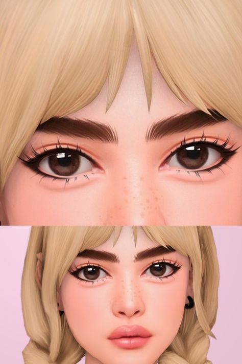 sims 4 eyeliner Sims 4 Mm Eyeliner, Sims 4 Unibrow Cc, Eye Sliders Sims 4, Cute Sims 4 Cc Makeup, Maxis Match Eyelashes Sims 4, Sims 4 Puppy Eyeliner, Sims 4 Cc Puppy Eyeliner, Sims 4 Cc Cartoon Skin, Sims 4 Cc Face Details Male Maxis Match