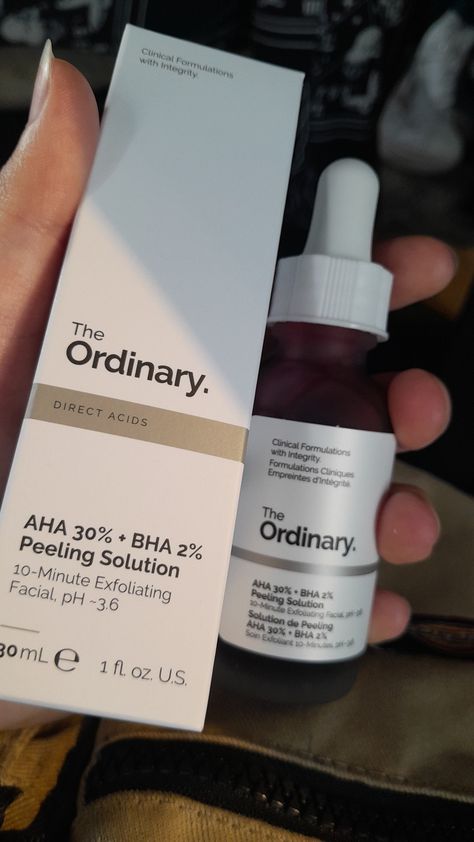 aha 30% + BHA 2% Peeling Solution The Ordinary Skincare Direct Acids Best Skin care Product Ever Aesthetic The Ordinary Aha Bha Peeling Solution, Aha 30% + Bha 2% Peeling Solution, The Ordinary Aha 30% Bha 2%, The Ordinary Bha, Ordinary Skincare Aesthetic, Sink Care, Ordinary Skincare, Peeling Solution, Gel Sunscreen