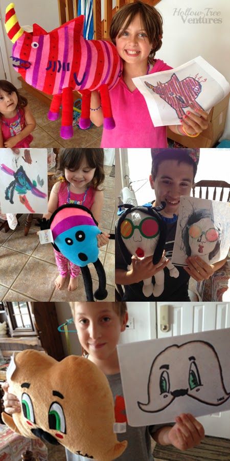 "BUDSIES" Custom stuffed toys based on kids drawings.  Turn art into stuffed animals Stuffed Animal Ideas, Make A Stuffed Animal, Animals Crafts, Custom Stuffed Animal, Animal Ideas, Turned Art, Animation Art Sketches, Sewing Stuffed Animals, Unique Drawings