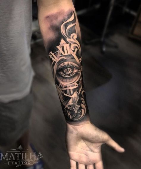 Tattoo Games, Seeing Eye Tattoo, All Seeing Eye Tattoo, Egyptian Tattoo Sleeve, Tattoo Anime, Bamboo Tattoo, Full Sleeve Tattoo Design, Men Tattoos Arm Sleeve, Forarm Tattoos