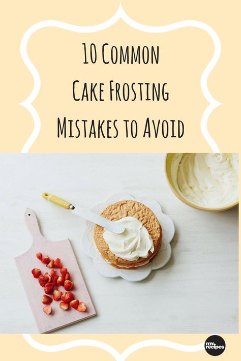 Easy Ways To Frost A Cake, Cake Frosting Tips, Cake Icing Tips, Frost A Cake, Smooth Icing, Ugly Cakes, How To Make Icing, Cake Decorating For Beginners, Frosting Tips