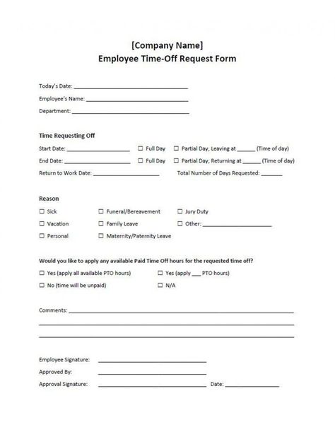 Costum Employee Time Off Request Form Template Pdf Sample Updated by Albert Sulton. Employee time off request form template, Business kinds are used by everybody for some reason or other, in both offices in addition to personal paymen... Time Off Request Form, Paternity Leave, Jury Duty, Paid Time Off, Form Template, Public Safety, Google Forms, Contract Template, Return To Work