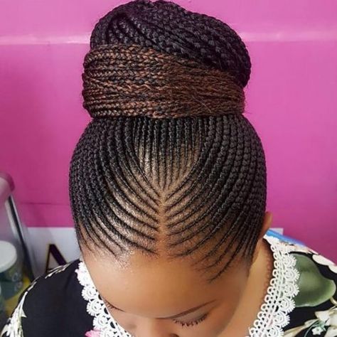 braided updo Straight Up Hairstyles, Ghana Weaving, African Hair Braiding Styles, Braided Bun Hairstyles, Braids Hairstyles Pictures, Braided Cornrow Hairstyles, Pelo Afro, Hair Twist Styles, Girls Hairstyles Braids