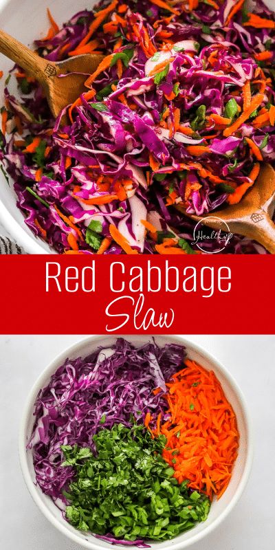 This red cabbage slaw is the ultimate addition to your meal! Perfect for pairing with fish tacos, pork sandwiches, or as vibrant side dishes to any dinner recipes. This slaw combines fresh ingredients with a simple and flavorful homemade dressing to create a flavorful, crunchy delight. Fresh, light and delicious! Red Cabbage Slaw Recipes, Cooked Red Cabbage, Red Cabbage Coleslaw, Purple Cabbage Slaw, Cabbage Coleslaw, Cabbage Slaw Recipes, Bbq Potluck, Vinegar Coleslaw, Red Cabbage Recipes