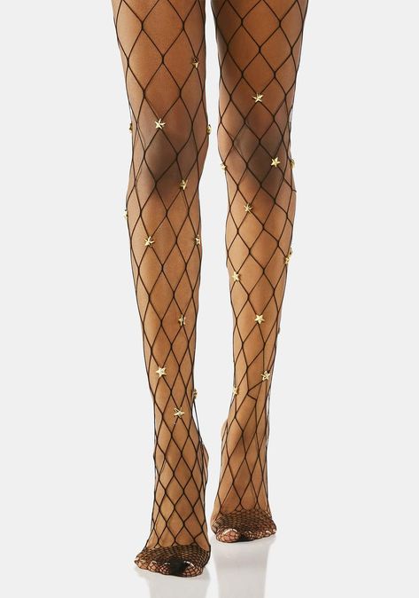 Disco Forest, Star Tights, Prom Inspo, Fishnet Tights, Fishnet Stockings, Thigh High Stockings, Fall Clothes, Forest Wedding, Gold Star