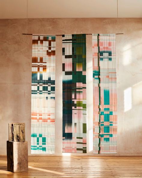 contemporary tapestry artists Modern Tapestry Weaving, Textile Art Installation, Tapestry Quilt, Tapestry Artist, Textile Installation, Contemporary Tapestry, Contemporary Tapestries, Modern Tapestries, Textile Inspiration