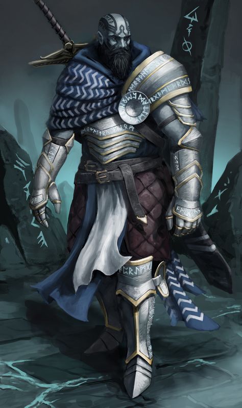 Goliath Rune Knight Dnd, Goliath Warlock Dnd, Rune Knight Character Art, Rune Knight Art, Goliath Wizard Dnd, Character Ideas Dnd, Goliath Artificer, Goliath Aesthetic, Goliath Rune Knight