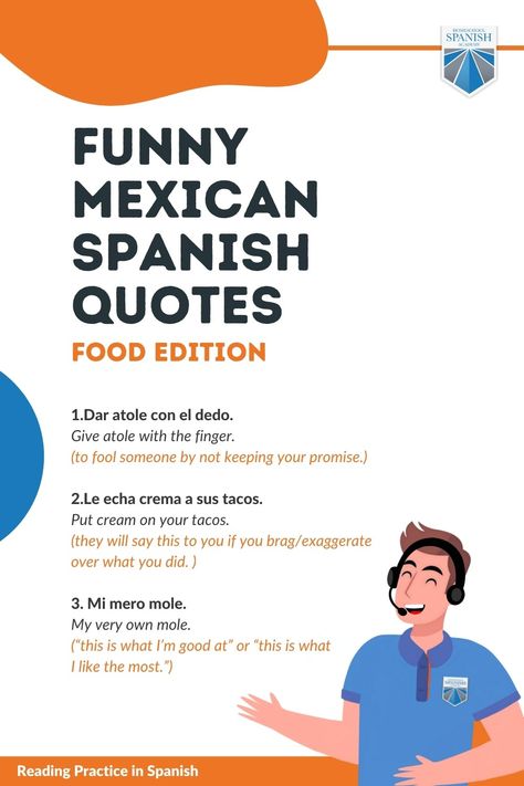 Understanding funny Spanish quotes with English translations is one of the most entertaining ways to learn Spanish. Not only will these quotes give you a taste of Mexican culture, but also of our unique sense of humor. Some of these are fun, some are clever, and others are a bit puzzling, but don’t worry because by the end of this post you will be able to understand and use all of them. To learn more, visit our blog post. Mexican Quotes In Spanish, Ways To Learn Spanish, Spanish Funny, Funny Translations, Spanish Stories, Mexican Quotes, Food Quotes Funny, Funny Spanish, Mexican Spanish