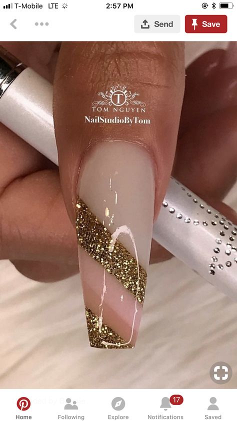 Ongles Design, French Pedicure, Nagellack Trends, Diy Nail Designs, Nailed It, Fabulous Nails, Coffin Nails Designs, Bling Nails, Fancy Nails