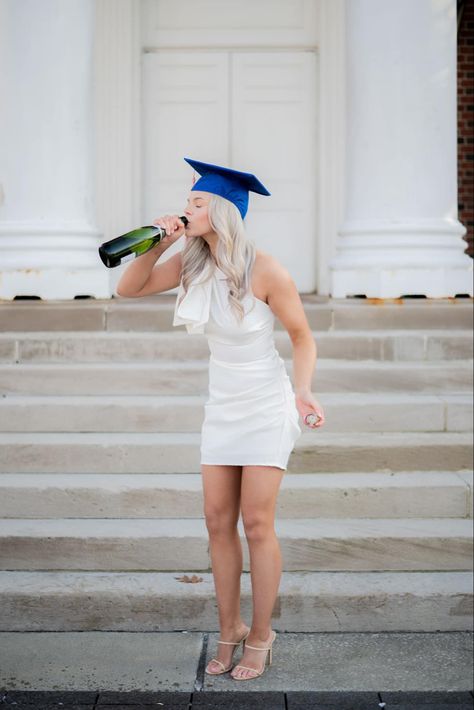 Graduation Photos With Champagne, Graduation Pictures Champagne, Graduation Photos Champagne, Grad Photos Champagne, Graduation Champagne Picture, Champagne Graduation Picture, College Grad Pics Champagne, Graduation Champagne, Doctoral Graduation