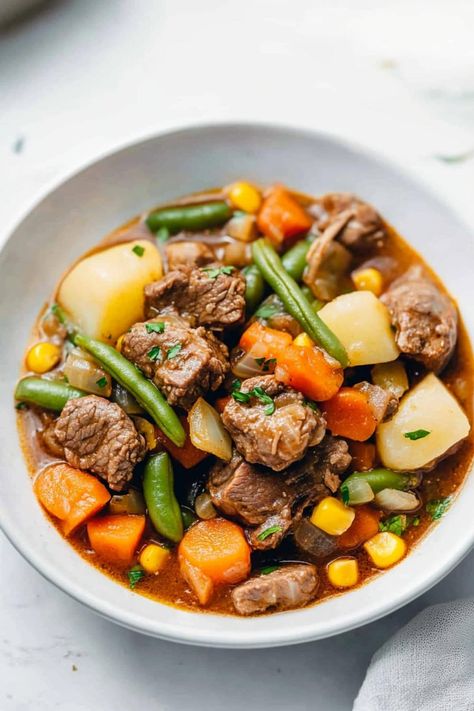 Mulligan Stew - Insanely Good Hobo Stew, Mulligan Stew, Thick Stew, Irish Beef, Green Beans And Potatoes, Beef Stew Meat, Cooking For A Crowd, Stew Meat, Tender Beef