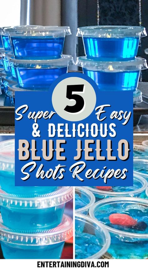 Raspberry Jello Shots, Malibu Jello Shots, Jello Shots Recipes, Shots Jello, Blue Hawaiian Jello Shots, Shots Recipes, Blue Jello Shots, Making Jello Shots, Sour Apple Pucker