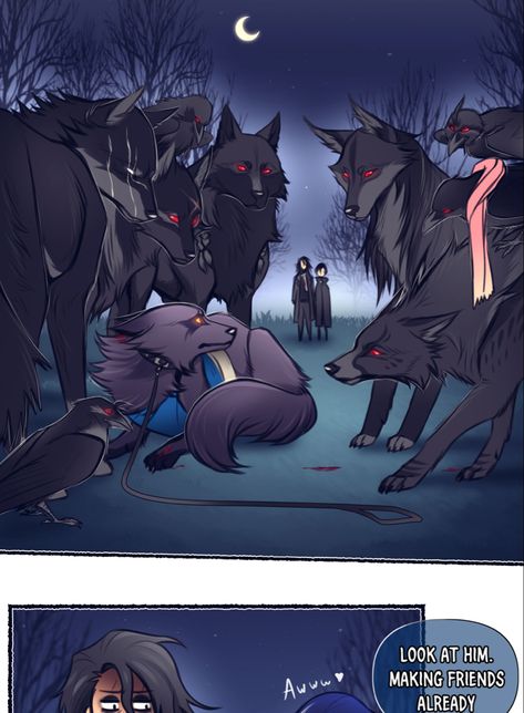 Werewolf Pup Art, Werewolf Couple, Werewolf Family, Homicipher Fanart, Wolf Fanart, Wolf Dog Hybrid, Wolf Character Art, Werewolf Wallpaper, Werewolf Oc Art