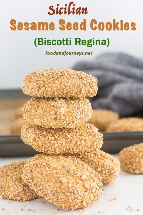 Italian Sesame Seed Cookies, Sesame Seed Cookies, Cookies Recipes Easy, Chinese Meals, Japanese Meals, Cookies Italian, Cookies Lemon, Seed Cookies, Sesame Cookies