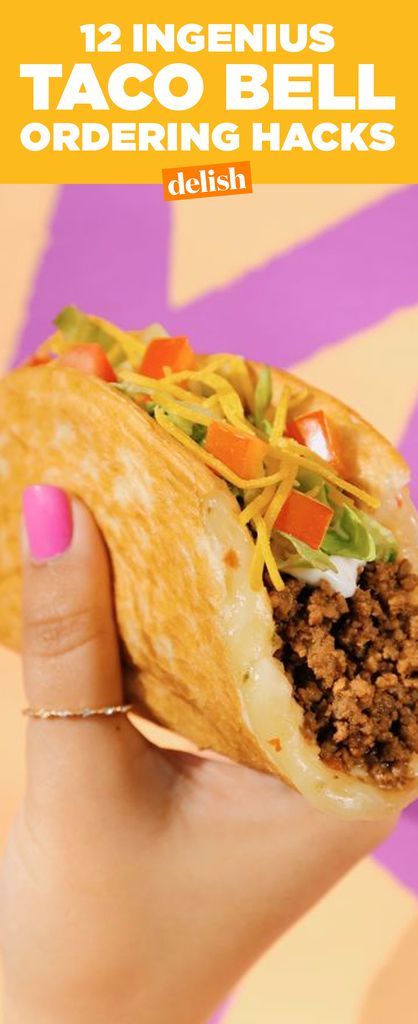 You Need To Try These Taco Bell Ordering Hacks ASAPDelish Taco Bell Menu Board, Taco Bell Order, Food Shawarma, Restaurant Hacks, Taco Bell Recipes, Homemade Tacos, Menu Board, Taco Bell, Nachos