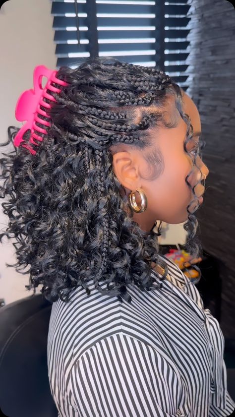 Braids Shoulder Length Hair, Braid Hair Dos, Braid Bob, Boho Bob, Bob Braids Hairstyles, Big Box Braids, Chocolate Turtles, Afro Men, Big Box Braids Hairstyles