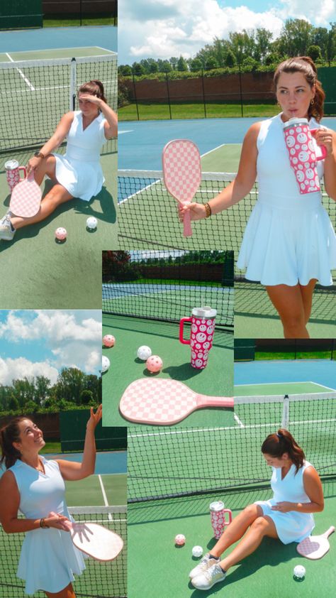 Pickleball. Poses. Instagram. Cute photo. Pickleball poses Pickleball Pictures, Pickleball Photoshoot, Quotes About Meeting People, Aesthetic Pictures For Instagram, Pickleball Aesthetic, Pictures For Instagram, Playing Pickleball, Instagram Inspo, Pickleball