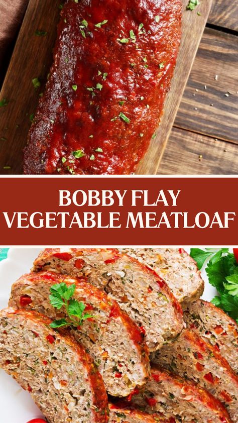 Bobby Flay Vegetable Meatloaf Meatloaf Recipes Vegetables, Vegetable Meatloaf Recipes, Turkey Meatloaf With Zucchini, Bobby Flay Turkey Meatloaf, Bobby Flay Turkey, Zucchini Meatloaf, Recipes Using Ground Turkey, Bobby Flay Recipes, Vegetable Meatloaf