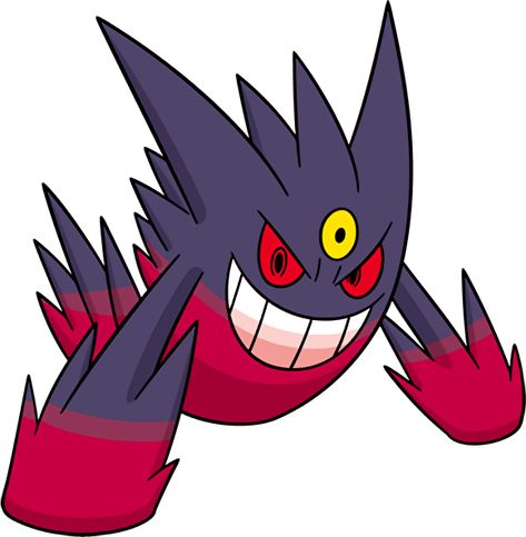 94. Mega Gengar Gigantamax Gengar, Link Artwork, Gengar Evolution, Mega Gengar, Pokemon Wiki, Dream Eater, Gengar Pokemon, Alice In Wonderland Characters, Mega Pokemon