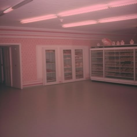 Cute Liminal Space, Cutecore Liminal Space, Pink Liminal Aesthetic, Liminal Space Aesthetic Pink, Liminal Space Suburbs, Liminal Space Comfort, Early 2000s Liminal Spaces, Pastel Liminal Space, Pink Dreamcore Aesthetic