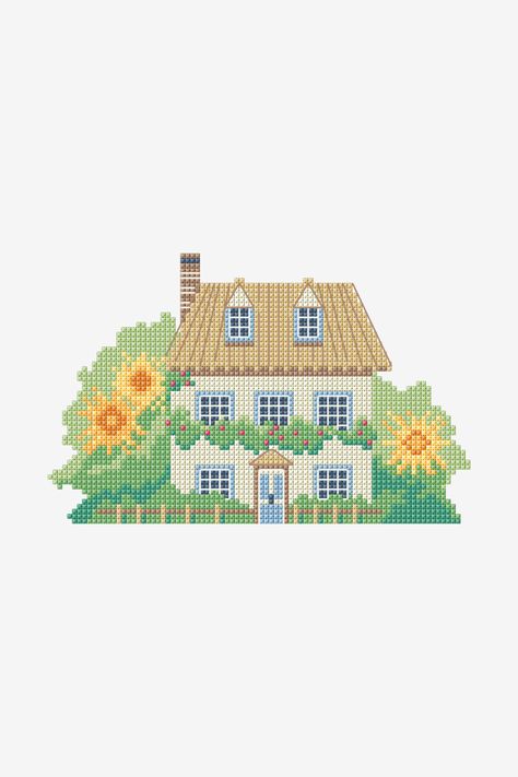 Cross Stitch House, Cross Stitch Needles, Needlepoint Patterns, Cross Stitch Patterns Free, Knitting Kits, Needlepoint Kits, Free Cross Stitch, Stitch Embroidery, Cross Stitch Art