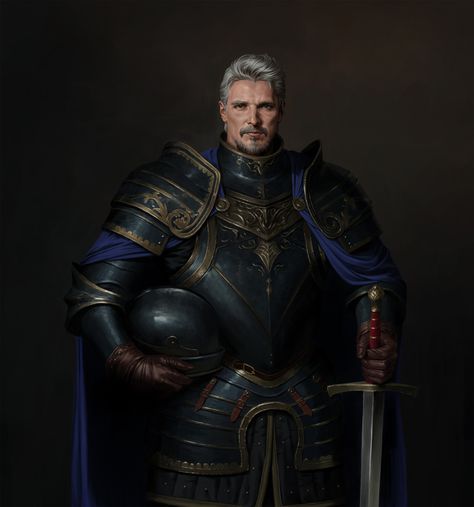 ArtStation - Commander, Sangho Lee Dessin Game Of Thrones, Pathfinder Character, Heroic Fantasy, Roleplay Characters, Paintings And Drawings, Knight Art, Human Male, Dungeons And Dragons Characters, Fantasy Male