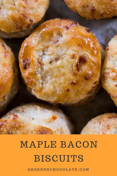 Bacon Biscuits Breakfast, Maple Bacon Biscuits, Bacon Grease Biscuits, Sweet And Salty Breakfast, Biscuit Meals, Maple Biscuits, Bacon Biscuits, Fancy Baking, Breakfast Casserole With Biscuits