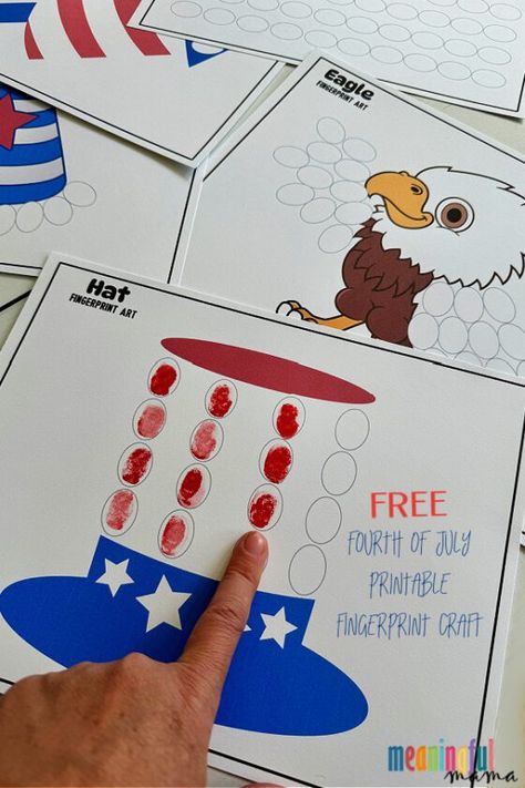 Fourth of July Free Printable Fingerprint Craft - Looking to add a creative touch to your Fourth of July celebrations? Dive into the festivities with this Fourth of July Free Printable Fingerprint Craft, a fun and easy DIY project perfect for all ages! 8 Different designs. July 4 Activities For Kids, Fourth Of July Prek Activities, Fourth Of July Projects For Kids, Easy 4th Of July Crafts For Kids, Fourth Of July Kids Activities, Fourth Of July Kids Crafts, Fourth Of July Activities For Toddlers, 4th Of July Crafts For Preschoolers, Fourth Of July Crafts For Toddlers