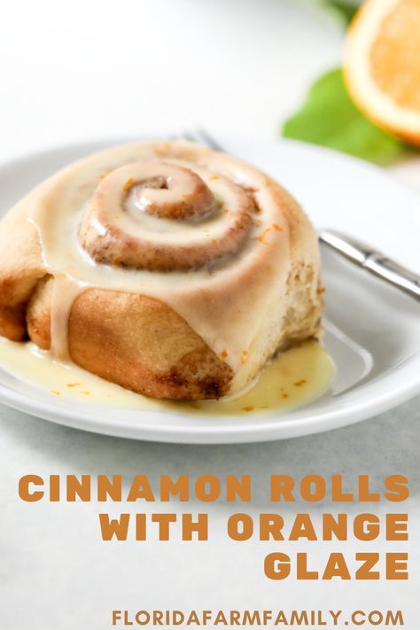 Cinnamon Rolls with Orange Glaze Cinnamon Roll Icing, Orange Icing, Cinnamon Rolls Homemade, Brunch Menu, Cake Icing, Flavorful Recipes, Easter Recipes, Cinnamon Rolls, Fresh Food