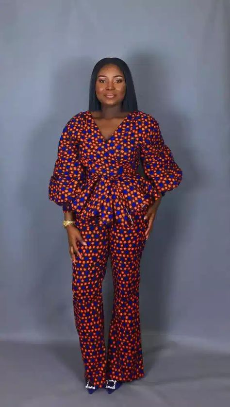 Trouser And Top For Ladies, Ankara Jumpsuit Styles, African Print Pants, African Print Jumpsuit, Ankara Jumpsuit, Latest Ankara, Latest Ankara Styles, Afrikaanse Mode, African Fashion Ankara