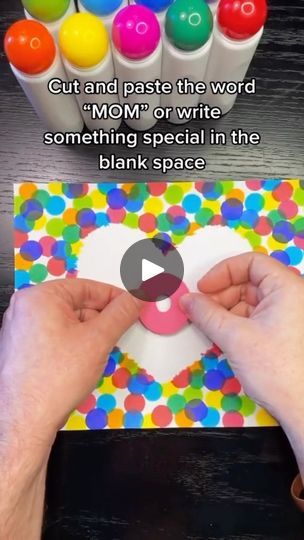 45K views · 1.5K reactions | This is an easy Mother’s Day kids paper craft to make with paint daubers or bingo markers. A great preschool kids activity for mom. Easy mothers day craft ideas for kids. @joann_stores #mothersday #kidscrafts #mothersdaygift #mothersdaycraft #papercraft #preschool #homeschool #crafty | Timm Sevitz | Timm Sevitz · Original audio Mothers Day Painting Ideas For Kids, Mothers Day Craft, Easy Mother's Day Crafts, Craft To Make, Mother's Day Activities, Preschool Homeschool, Craft Ideas For Kids, Kids Activity, Paper Crafts For Kids