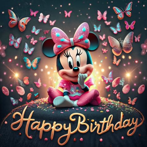 Helping people become more creative. Happy Birthday Minnie Mouse, Happy Birthday Beautiful Images, Spa Materials, Minnie Mouse Nursery, Glowing Butterfly, Mouse Nursery, Happy Birthday Disney, Minnie Mouse Birthday Theme, Happy Birthday Wishes Pics