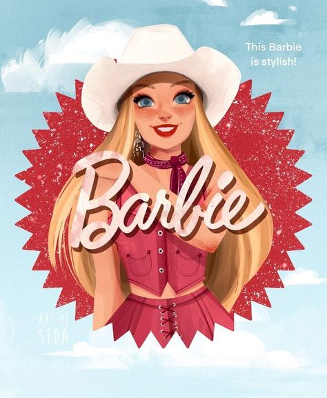 Barbie Cowboy, 2023 Barbie, Barbie 2023, Barbie Kids, Barbie Drawing, Barbie Cartoon, Barbie Images, Barbie Theme, Barbie Movie