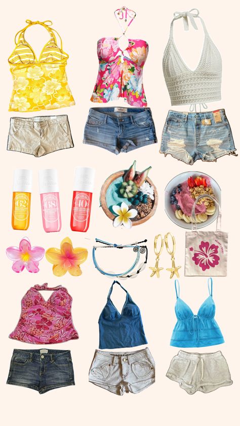 Cute Vacation Outfits Tropical, Vacation Outfits Tropical, Tropical Vacation Outfits, Summer Moodboard, Cute Vacation Outfits, Summer Vacation Outfits, Summer 2025, Fit Ideas, Tropical Vacation