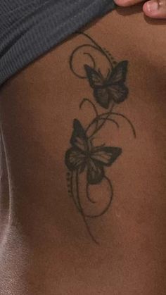 Pair Tattoos, Girl Neck Tattoos, Waist Tattoos, Torso Tattoos, Hand Tattoos For Girls, Pretty Hand Tattoos, Butterfly Tattoos For Women, Cute Tats, Petite Tattoos