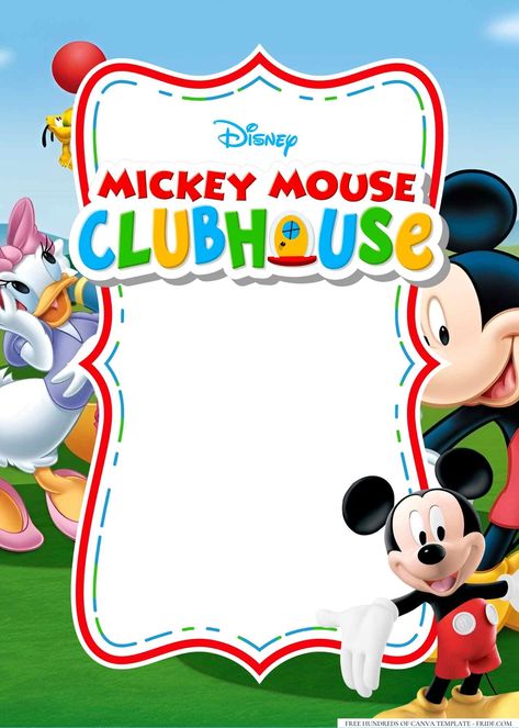 Mickey Mouse Clubhouse Birthday Invitation Templates Mickey Mouse Theme Invitation, Mickey Mouse Clubhouse Birthday Invitations, Mike Mouse, Mickey Mouse Clubhouse Invitations, Mickey Invitations, Mickey Cake, Mickey Mouse Themed Birthday Party, Mickey Clubhouse, Mickey Mouse Birthday Invitations