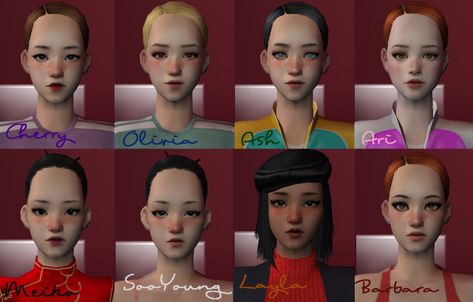 [BLUE-LEMON] non-default face templates Sims 2 Cc, Face Template, The Sims 2, Sims 2, Makeup Inspo, The Sims, Fix It, I Hope You, Lemon