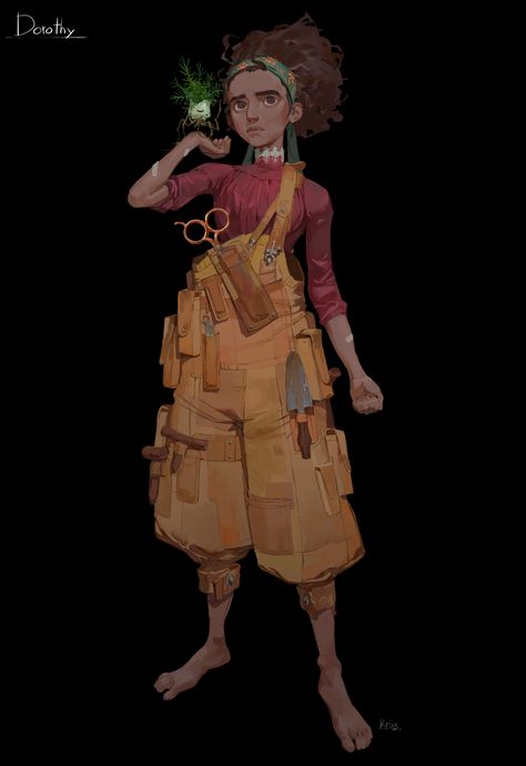 ArtStation - Dorothy, Pedro Krüger Concept Art Character, Personal Project, Female Character Design, Character Design References, Character Designs, Sci Fi Art, Creature Design, Fantasy Character Design, Character Drawing