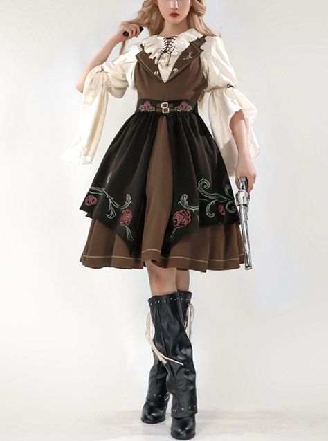 Nature Witch Clothing, Fantasy Style Clothes, Modern Fantasy Fashion, Fantasycore Fashion, Outfit Ideas For Characters, Modern Fantasy Outfit, Apothecary Outfit, French Clothing Styles, German Fashion Women