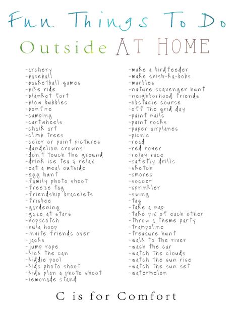 Fun Things To Do, At Home, Outside, In Summer List What To Do Outside, Frozen Tags, Neighborhood Friends, Teen Sleepover, Summer List, What To Do When Bored, Things To Do At Home, Summer Fun List, Things To Do When Bored