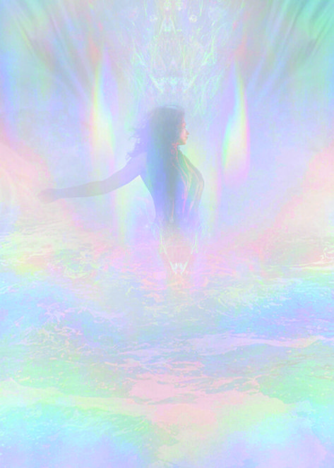 Rainbow Angel, Angelic Aesthetic, Ethereal Aesthetic, Rainbow Sky, Japanese Folklore, Mermaid Aesthetic, Angel Aura, Fairy Magic, Code Art