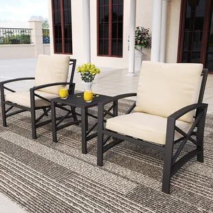 Townhouse Outside, Front Porch Seating, Bistro Set Outdoor, Black Outdoor Furniture, Metal Outdoor Furniture, Metal Patio Furniture, Outdoor Conversation Sets, Patio Conversation Sets, Outdoor Decor Backyard