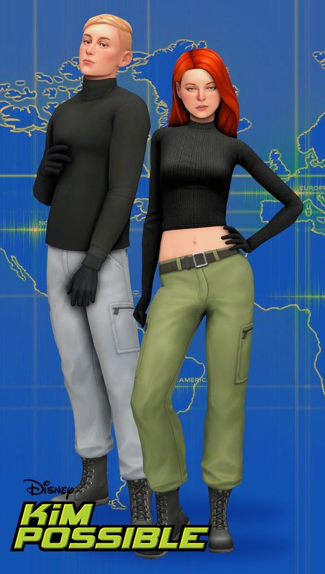 Sims 4 Kim Possible Cc, Lip Overlay, Sims 4 Costumes Halloween, Sims 4 Halloween Cc Costume, Eye Overlay, Sims 4 Cc Halloween Costumes Maxis Match, Sims 4 Halloween Costumes, Fem Clothing, Sims Halloween