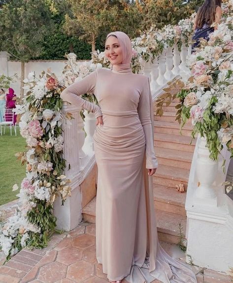 #hijab #hijabfashion #hijabstyle #hijabi #hijabinspiration#hijab_beauty #hijabbloggers #hijab_trends #hijabtutorials #hijablifestyle #hijabootdstyle #hijabcantikindonesia #hijab_beauty #hijabbloggers #hijab_trends #hijabtutorials #hijablifestyle #hijabootdstyle #hijabcantikindonesia #hijabstyle_lookbook #lovehijab #hijabbeauty #hijabstyles #hijabcasual #hijabwedding #hijabmurahsoloHijabhik Slim Dresses Long Hijab, Dresses To Wear To A Wedding Hijab Simple, Dresses To Wear To A Wedding Hijab, Hijabi Dresses Soiree, Modest Long Sleeve Wedding Dresses, Muslim Prom Dress, Hijab Soiree, Wedding Party Dress Guest, Elegant Silk Dresses