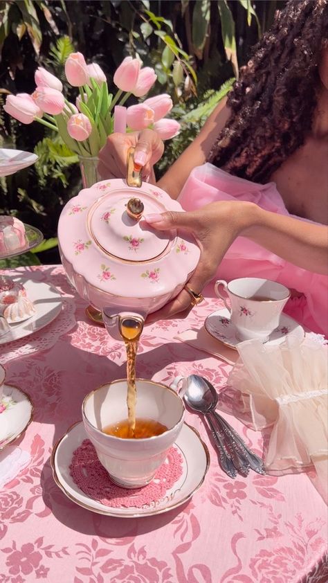 Bridgerton Party, Pink Tea Party, Fairy Tea Parties, Birthday Tea Party, High Tea Party, Princess Tea Party, Garden Party Birthday, Spring Tea, Garden Tea Party