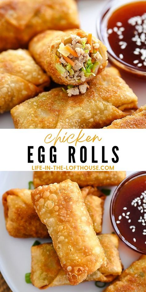 Chicken Egg Rolls Lupia Egg Roll, Easy Chicken Egg Rolls Recipe, Chicken And Shrimp Egg Rolls, Simple Egg Roll Recipes, Classic Chinese Egg Rolls, Egg Rolls Recipe Chicken, How To Make Chicken Egg Rolls, Chicken Egg Rolls Chinese, Easy Egg Roll Recipes Chicken